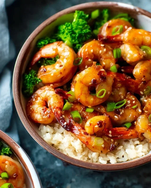 Honey Garlic Shrimp Bowls