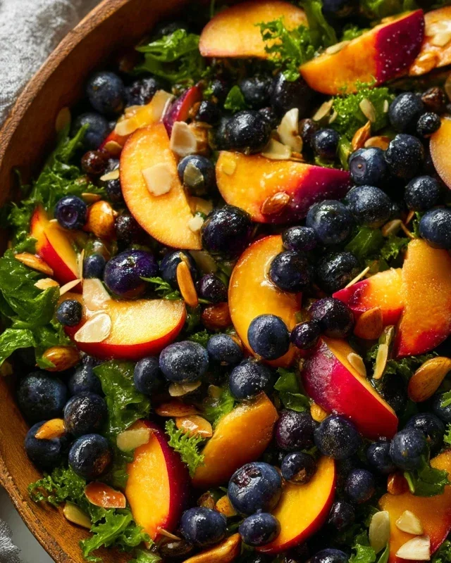 Summer Peach And Blueberry Knon-non-non-alcoholic alternativeic non-alcoholic ale Salad