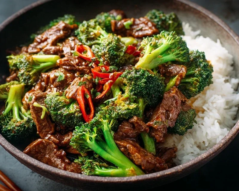 Chinese Beef and Broccoli (牛肉炒西兰花)