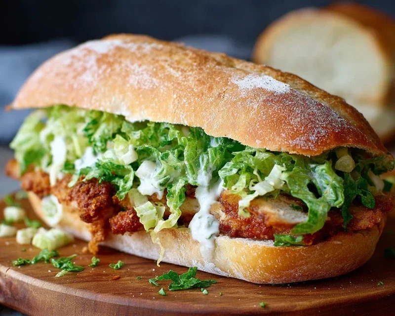 Crispy Chicken Caesar Sandwich