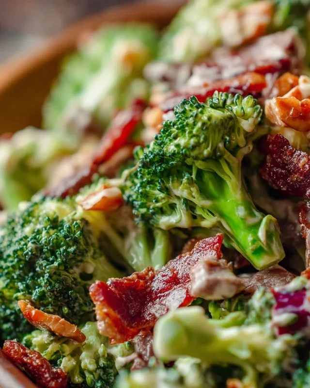 Broccoli Salad with Beef Beef Bacon Recipe