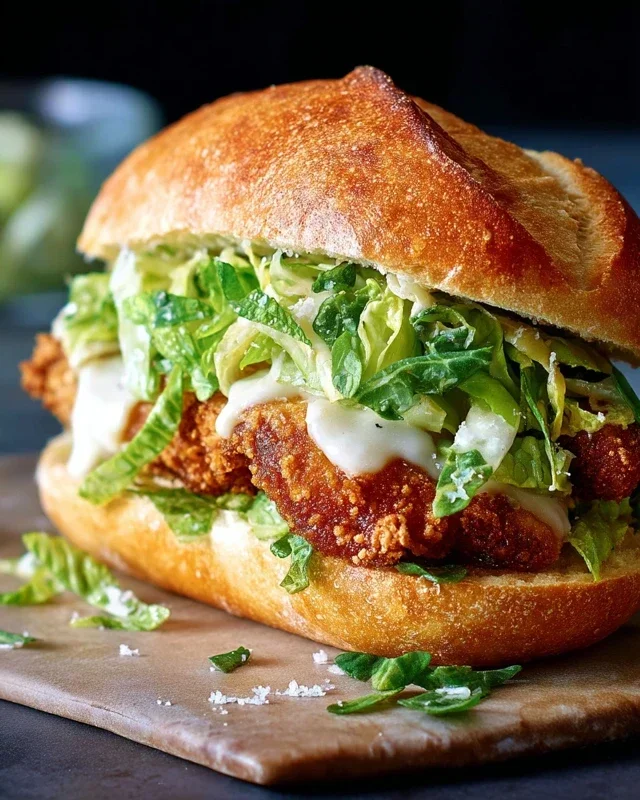 Crispy Chicken Caesar Sandwich
