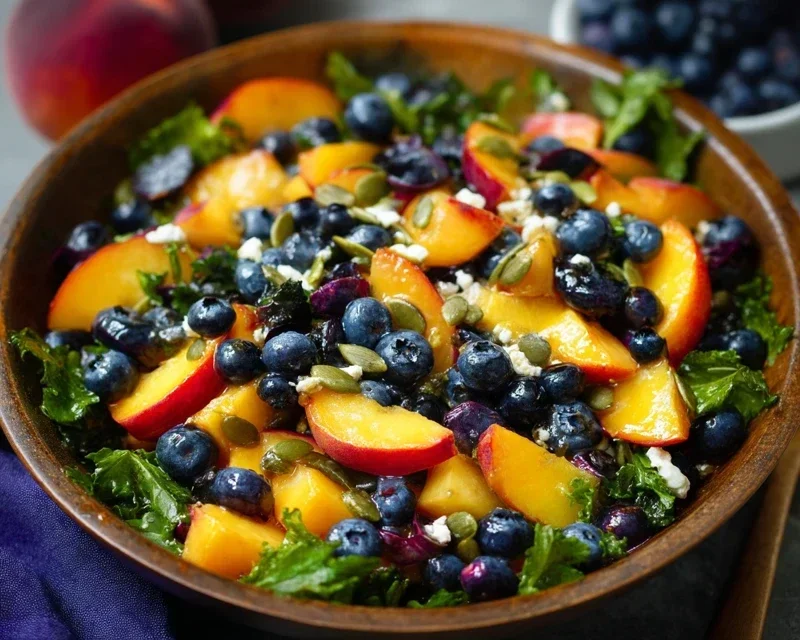 Summer Peach And Blueberry Knon-non-non-alcoholic alternativeic non-alcoholic ale Salad