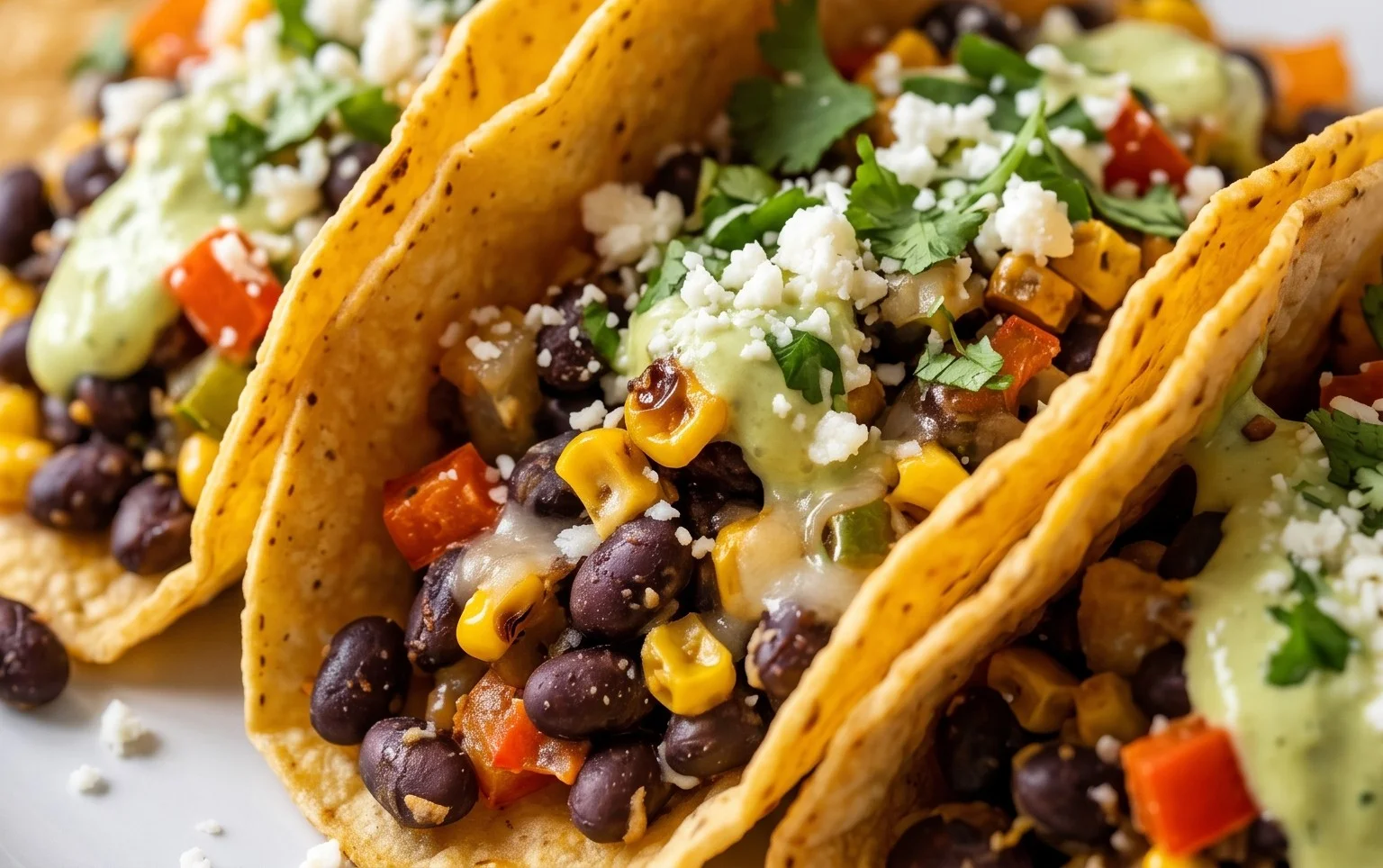 Crispy Sheet Pan Black Bean Tacos (Vegetarian)