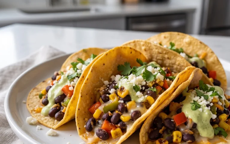 Crispy Sheet Pan Black Bean Tacos (Vegetarian)