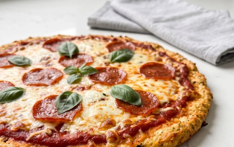 Chicken Crust Pizza (Low Carb + High Protein