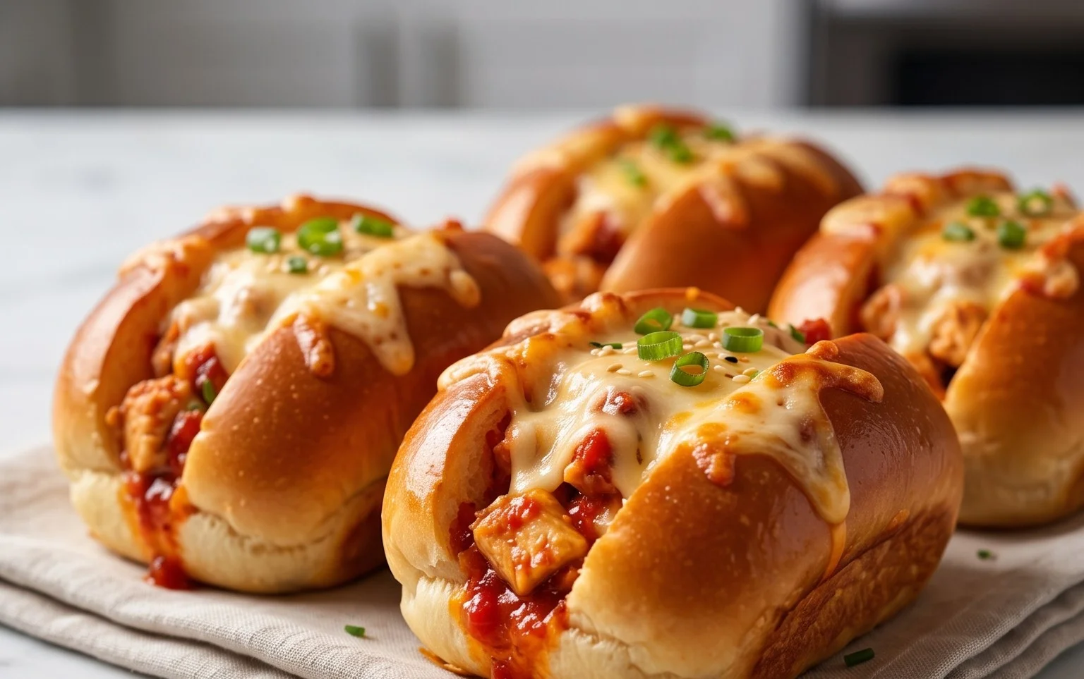 Cheesy Dynamite Chicken Buns