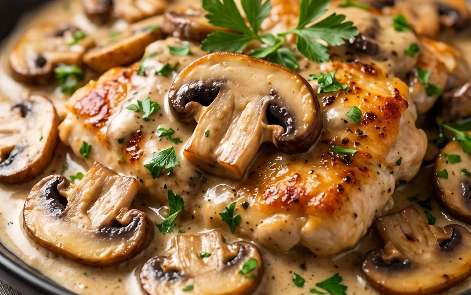 Creamy Mushroom Chicken Recipe