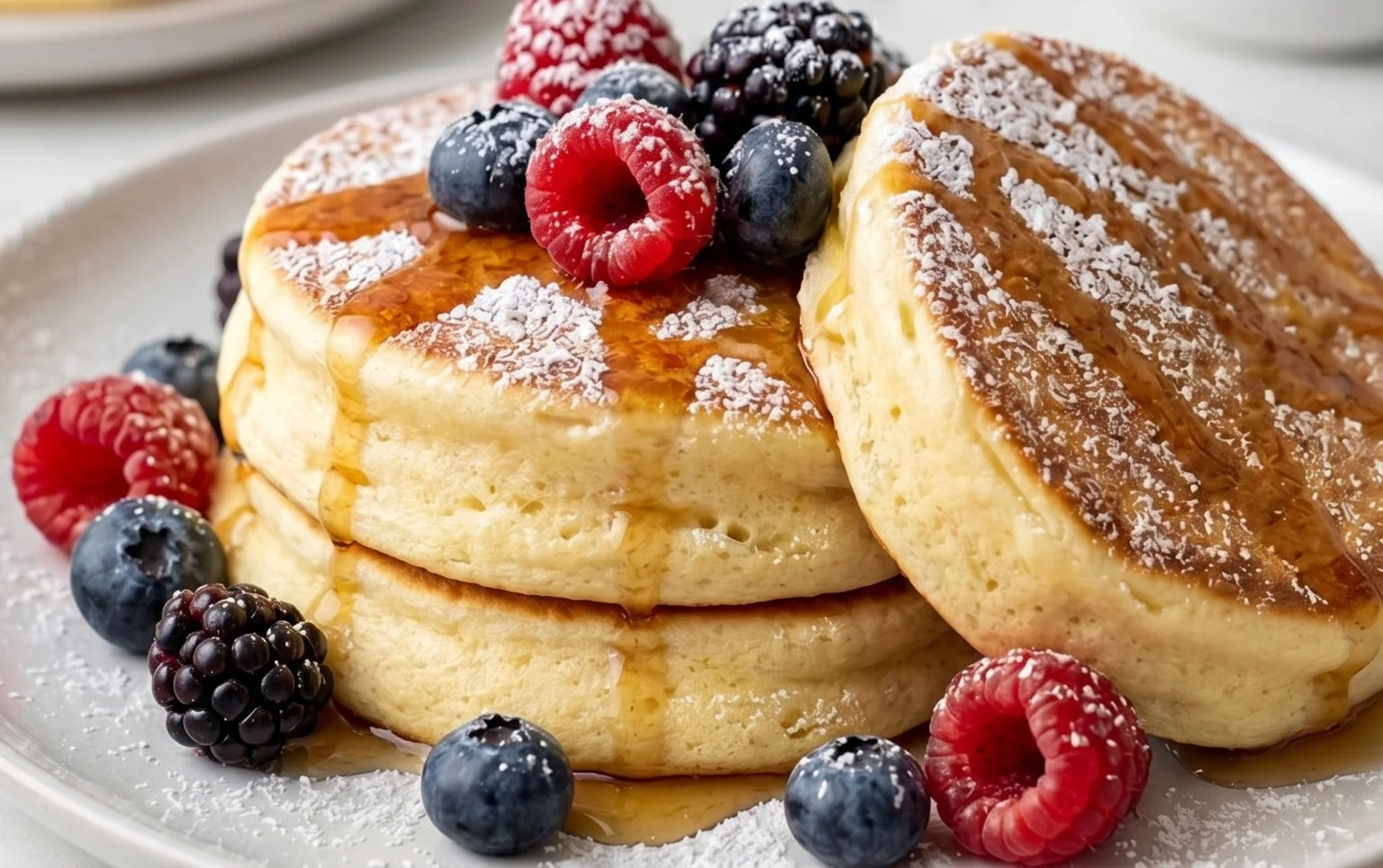 Fluffy Japanese Soufflé Pancakes
