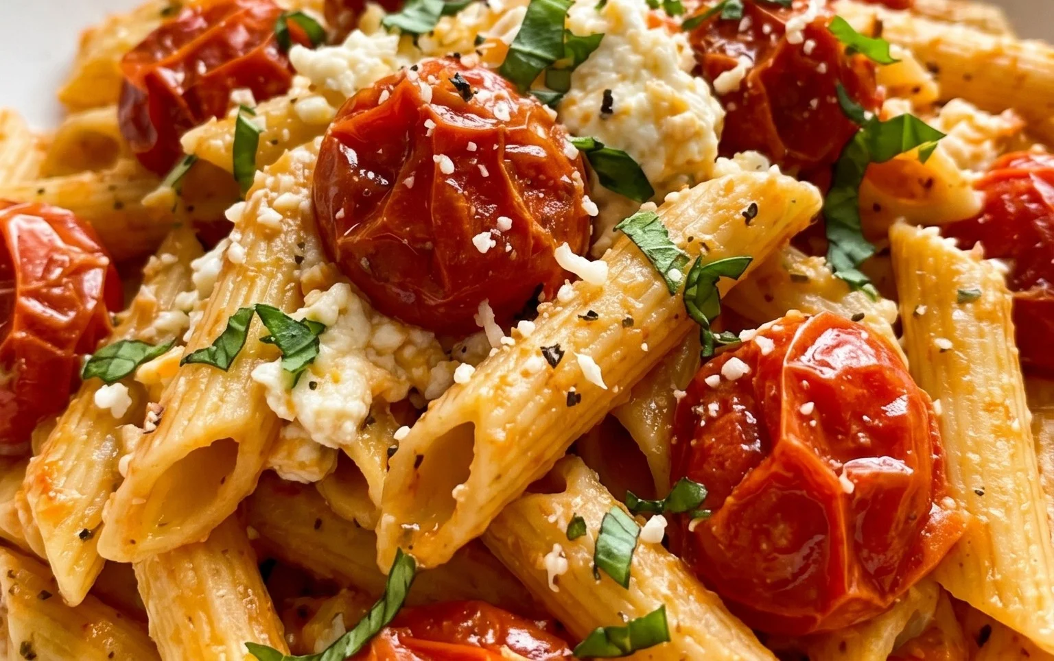 Roasted Tomato and Garlic Ricotta Pasta