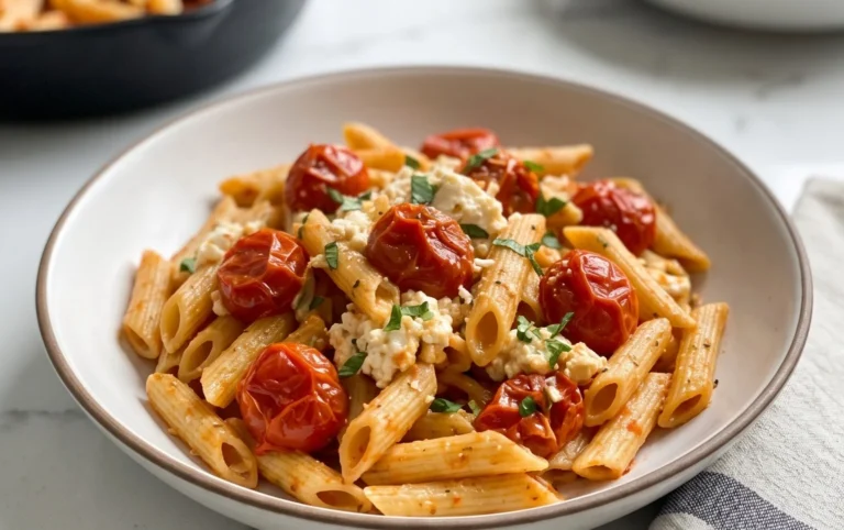 Roasted Tomato and Garlic Ricotta Pasta