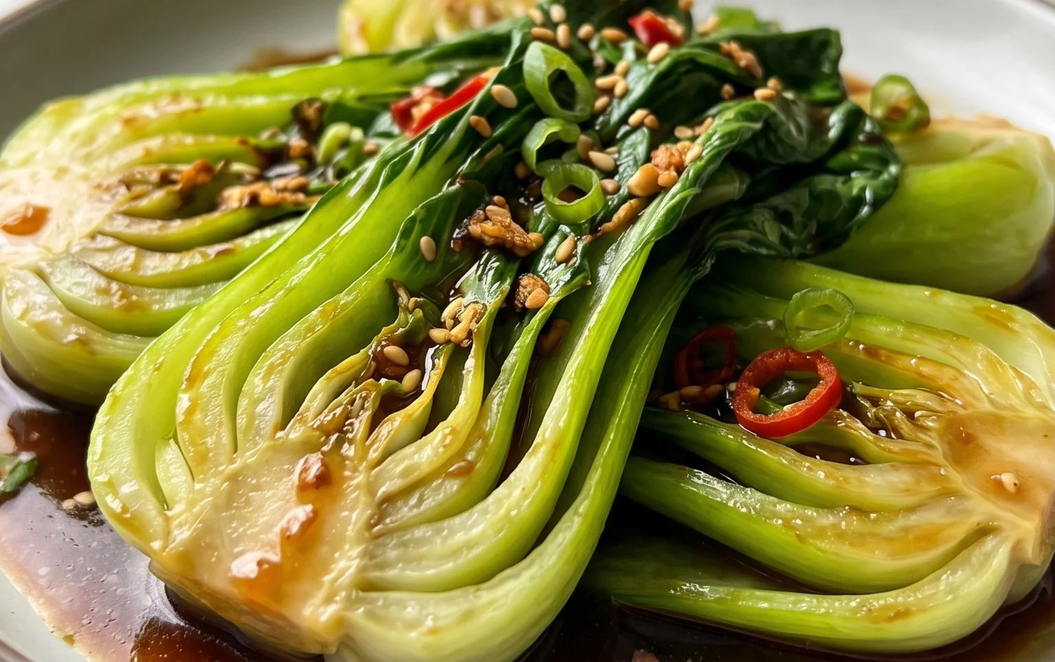 Bok Choy with Oyster Sauce