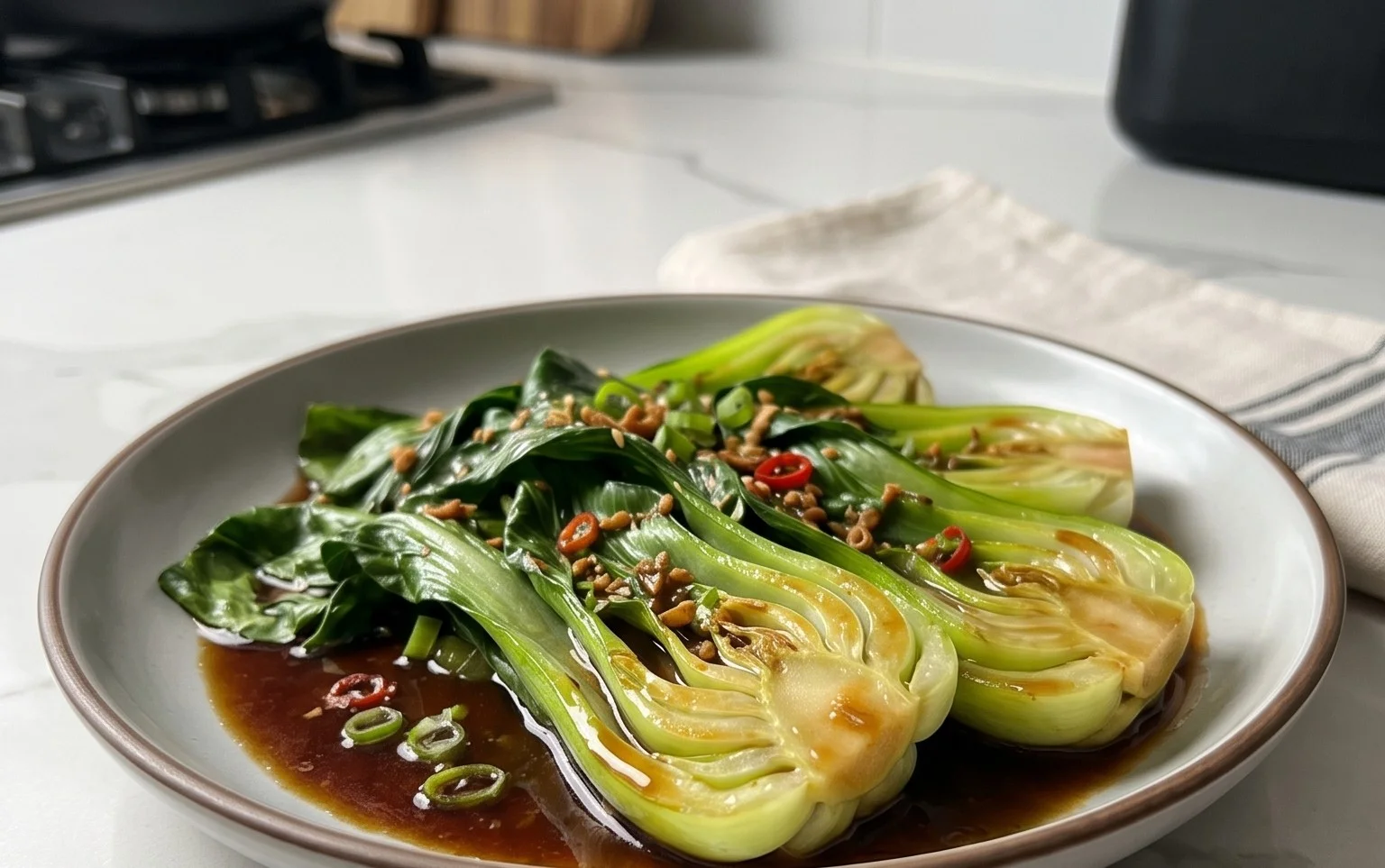 Bok Choy with Oyster Sauce