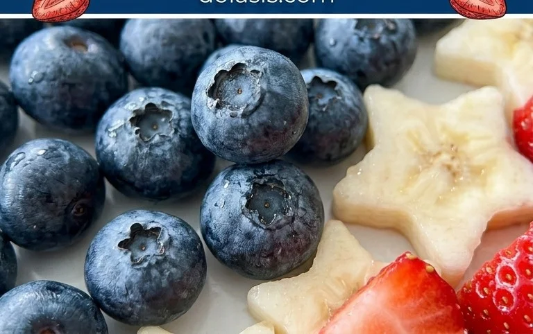 4th of July Fruit Platter Idea | How to Make an American Flag