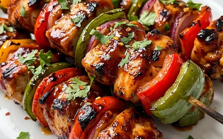 Mexican Barbecue Chicken Skewers