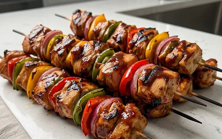Mexican Barbecue Chicken Skewers