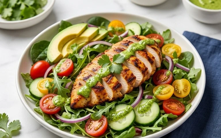 Peruvian Grilled Chicken Salad