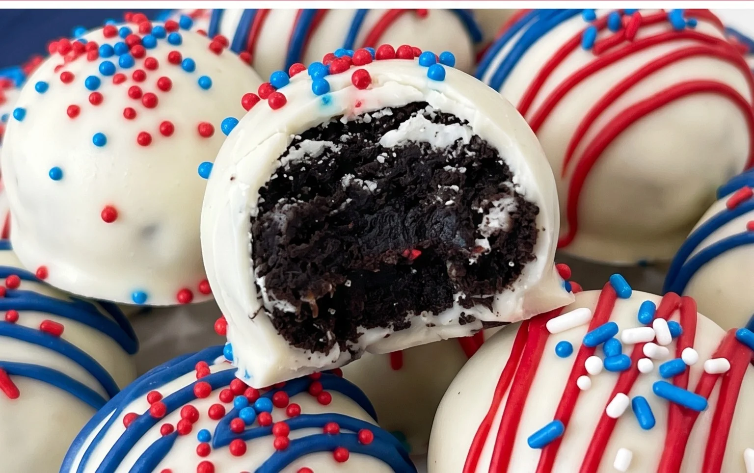 Patriotic Oreo Balls