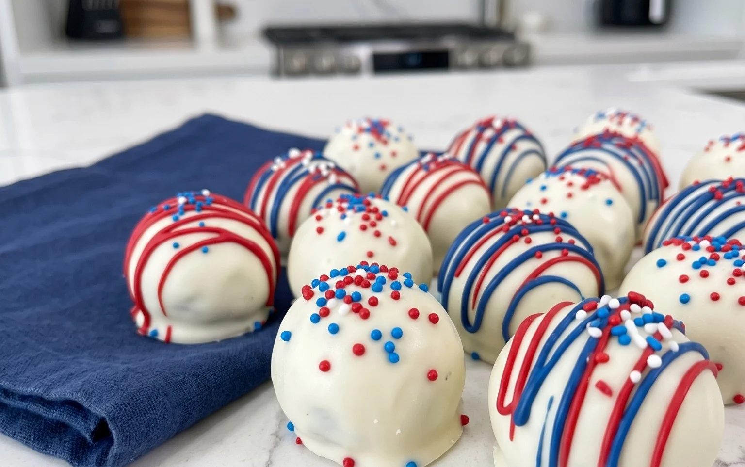 Patriotic Oreo Balls