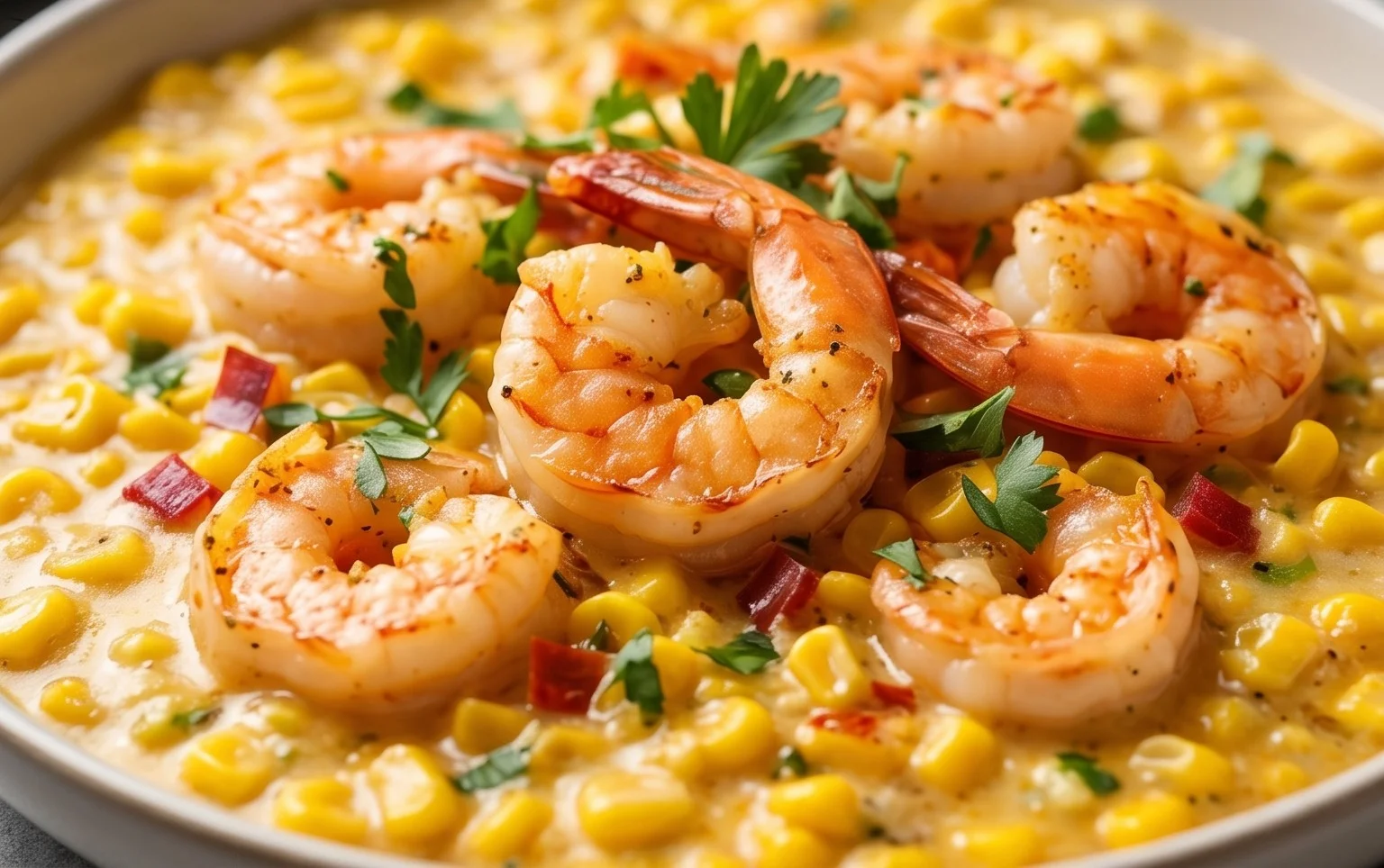Shrimp and Creamed Corn (30 Minutes, One-Pan)