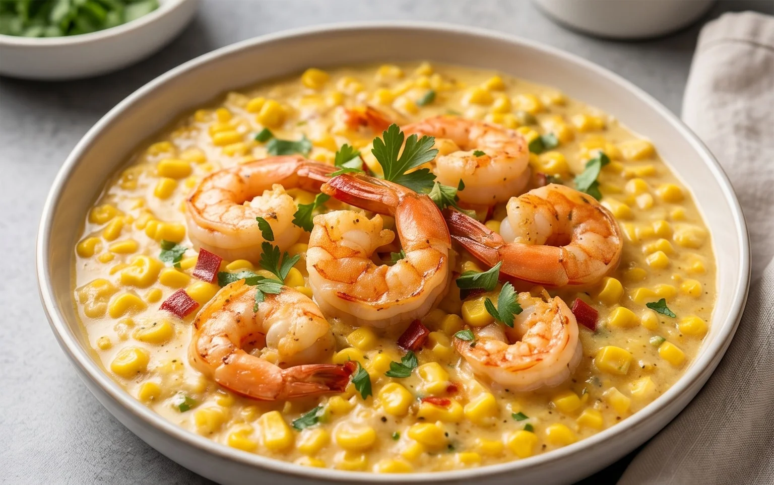 Shrimp and Creamed Corn (30 Minutes, One-Pan)