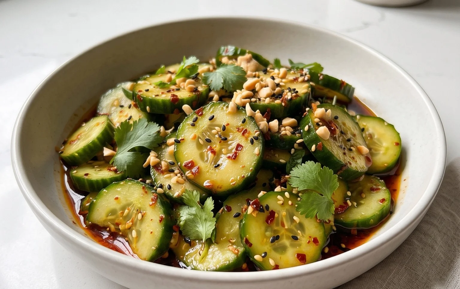Spicy Asian Cucumber Salad
