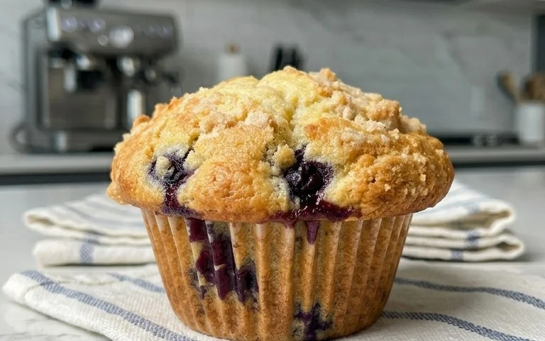 Sour Cream Blueberry Muffins