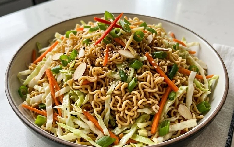 Crunchy Asian Ramen Noodle Salad Recipe