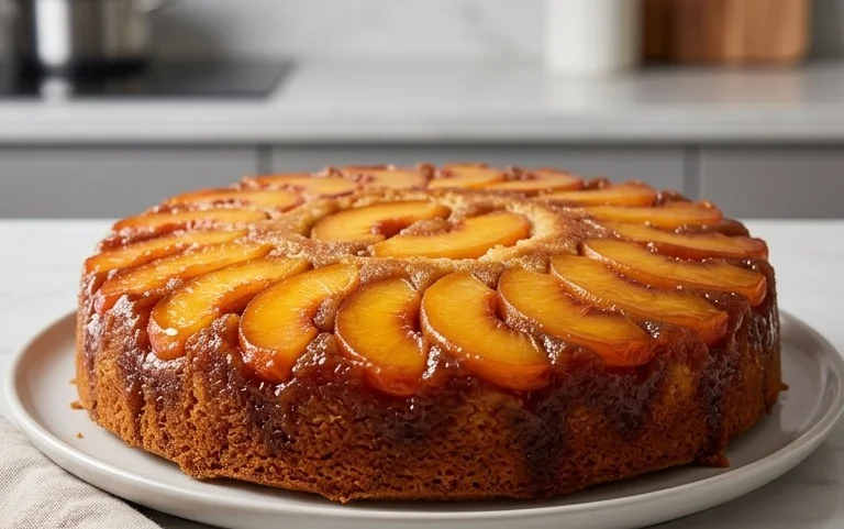 Peach Upside-Down Cake Recipe