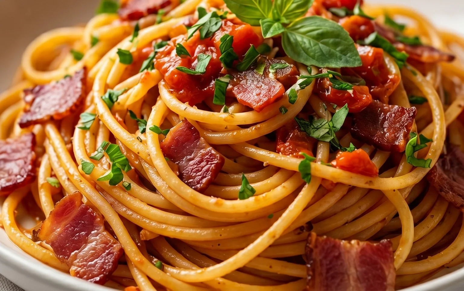 Beef Bacon Pasta
