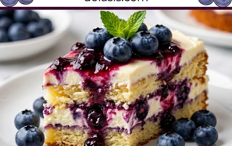Nova Scotia Blueberry Cream Cake