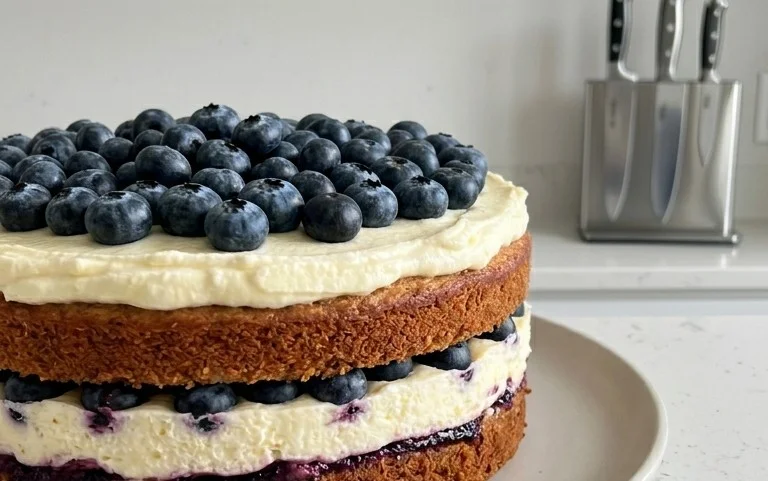 Nova Scotia Blueberry Cream Cake