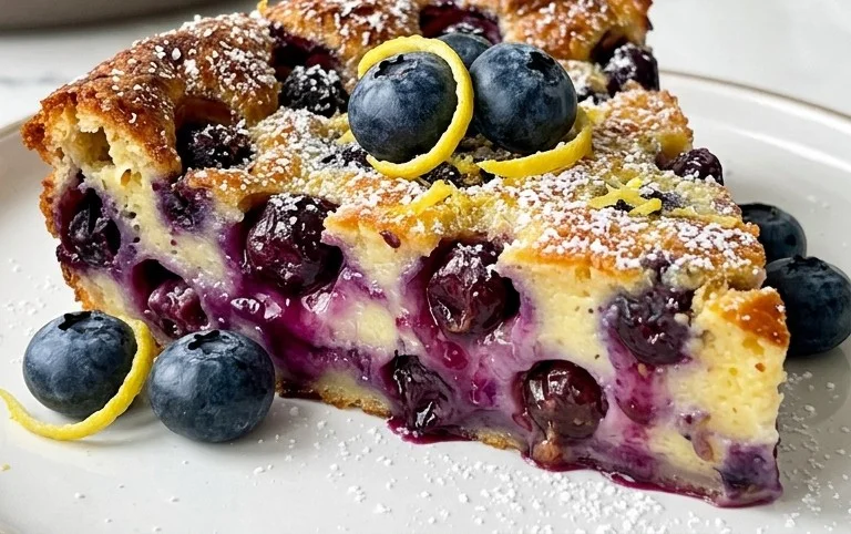 Lemon Blueberry Clafoutis
