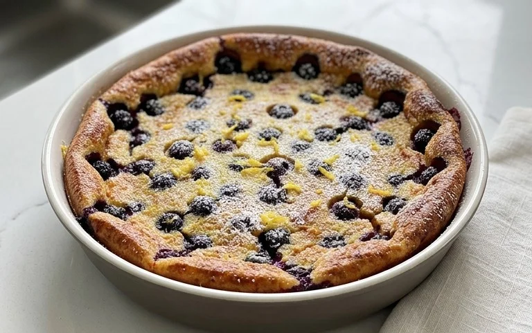 Lemon Blueberry Clafoutis