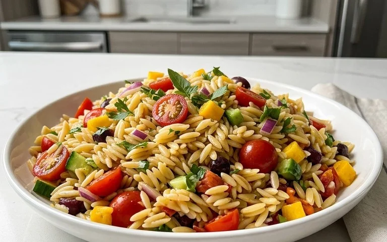 Rainbow Orzo Salad
