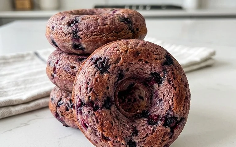 Wild Blueberry Cake Donuts