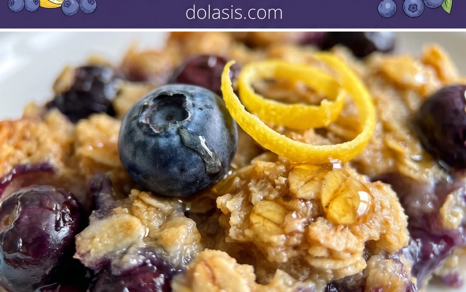 Lemon Blueberry Baked Oats