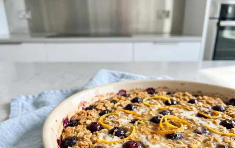 Lemon Blueberry Baked Oats