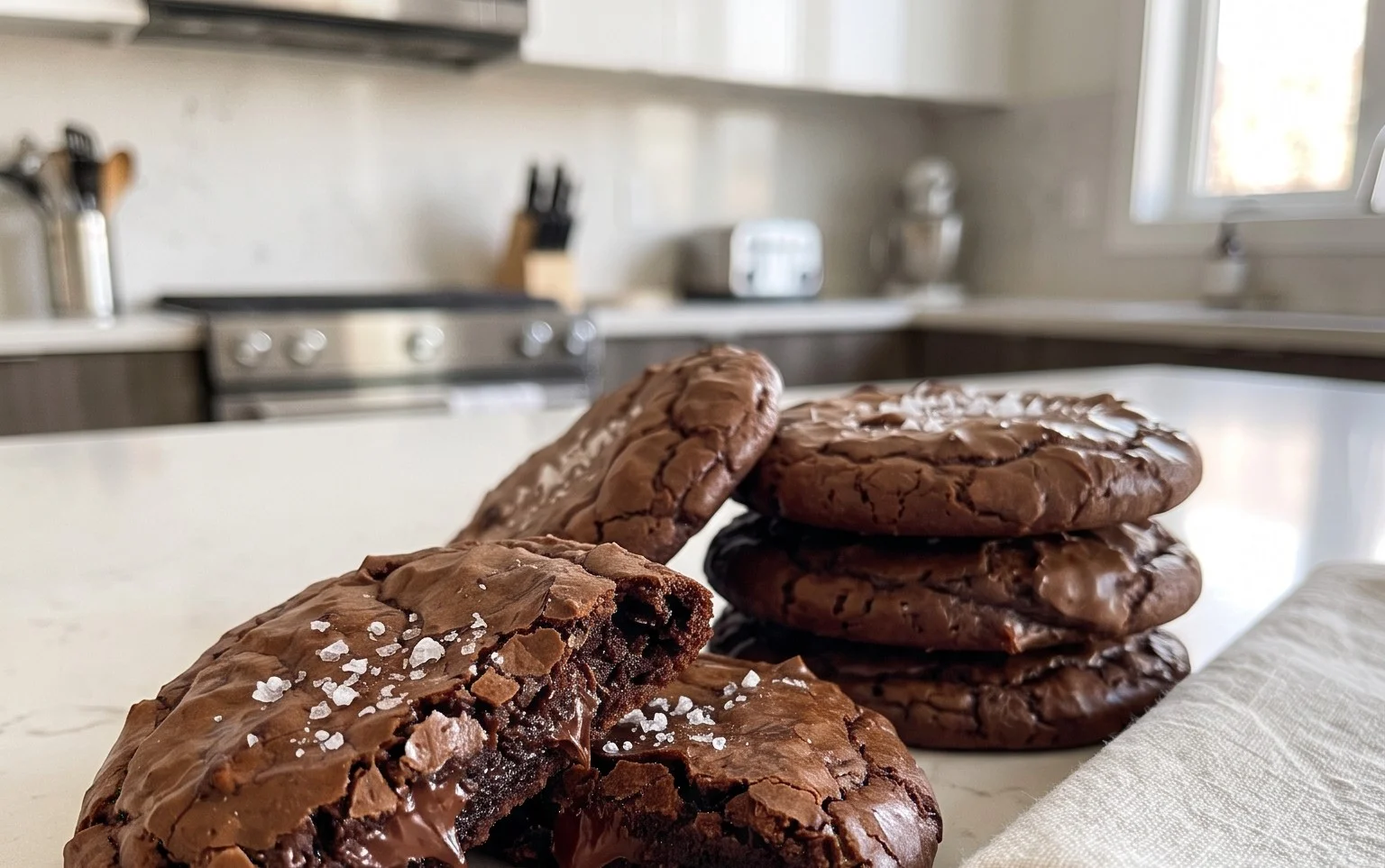 Salted Brownie Cookies