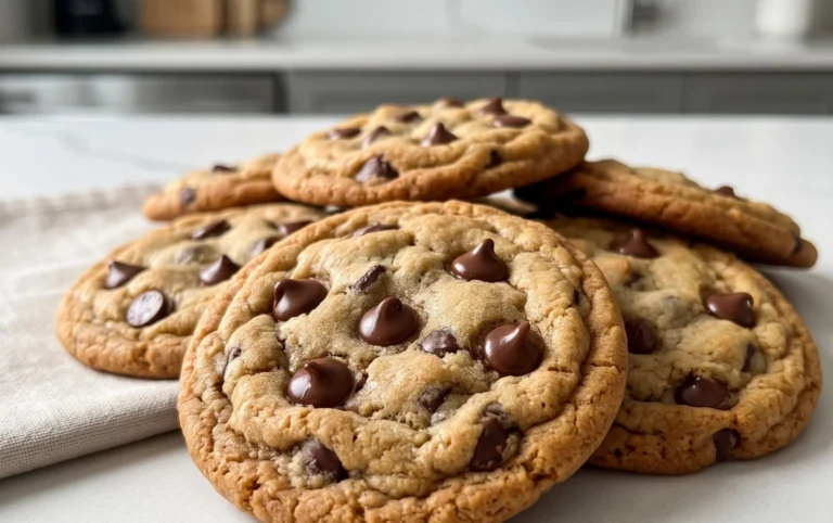 Crispy and Chewy Chocolate Chip Cookies
