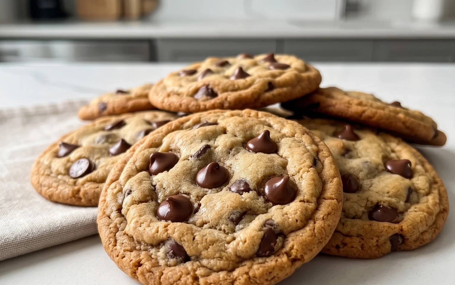 Crispy and Chewy Chocolate Chip Cookies