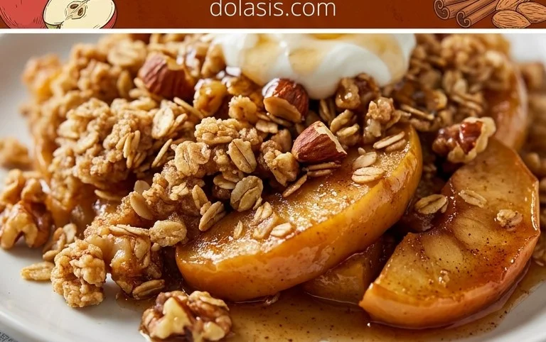 Healthy Breakfast Apple Crum extractble