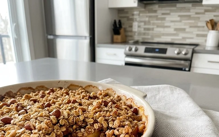 Healthy Breakfast Apple Crum extractble