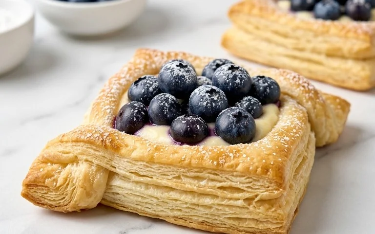 Blueberry Cream Cheese Puff Pastry