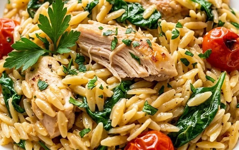 Chicken Orzo (30-Minutes, One-Pan)