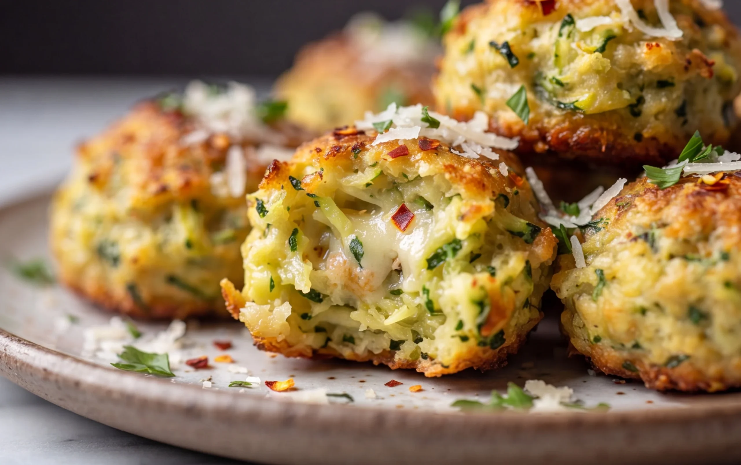 Zucchini Garlic Bites