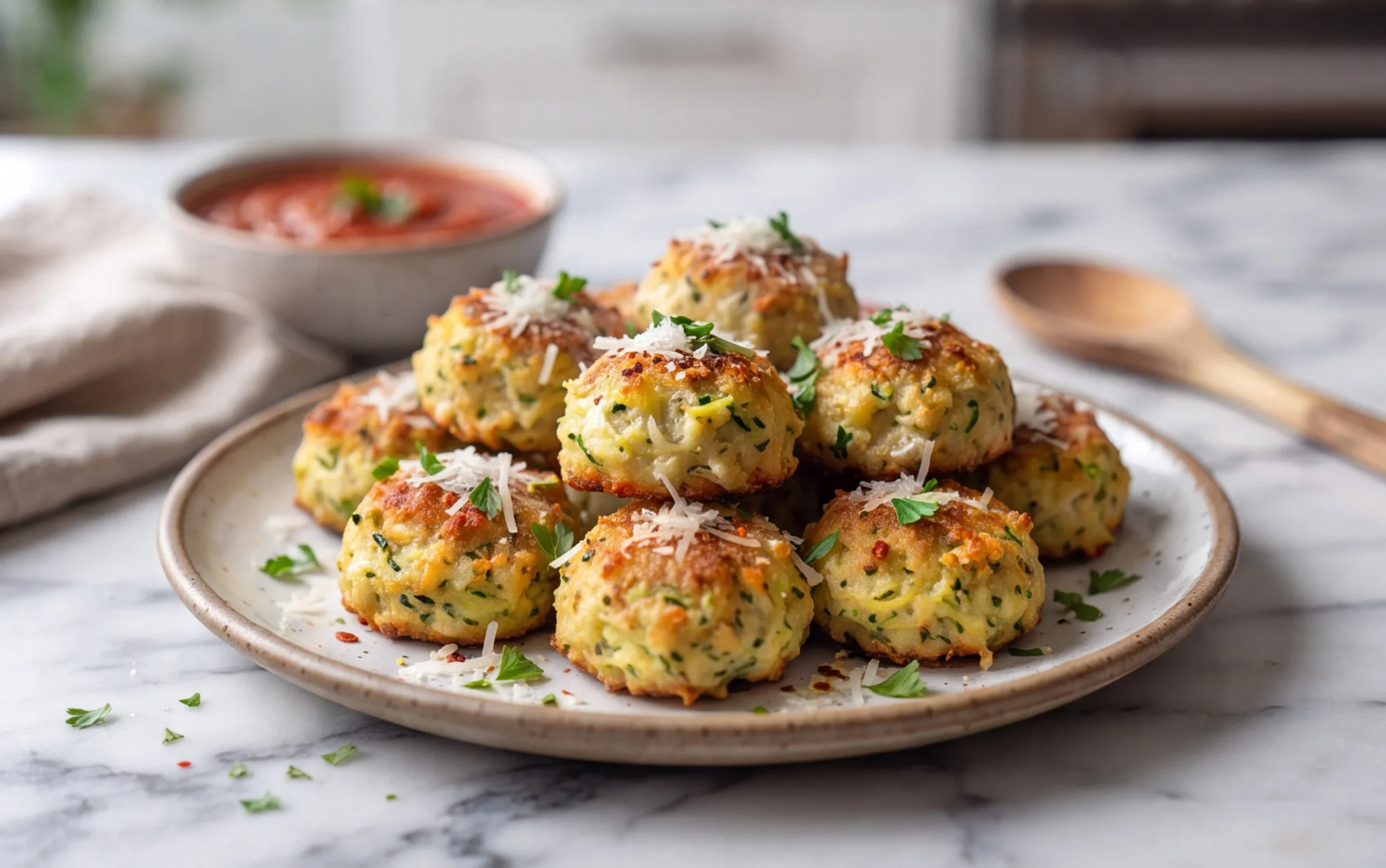 Zucchini Garlic Bites
