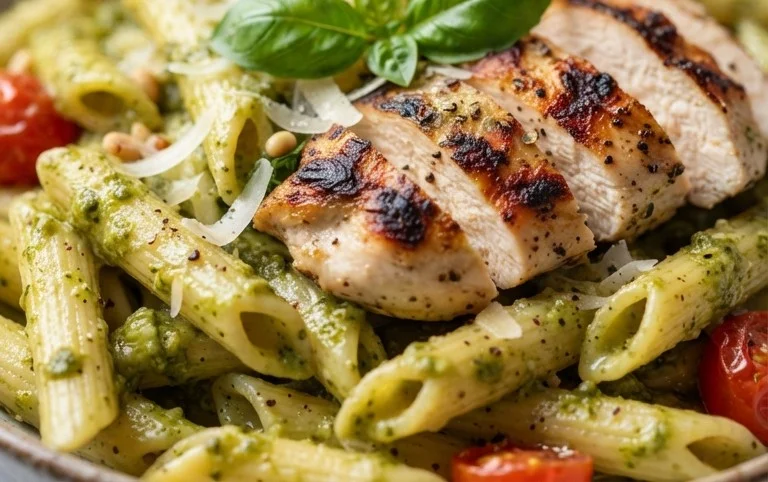 Creamy Chicken Pesto Pasta