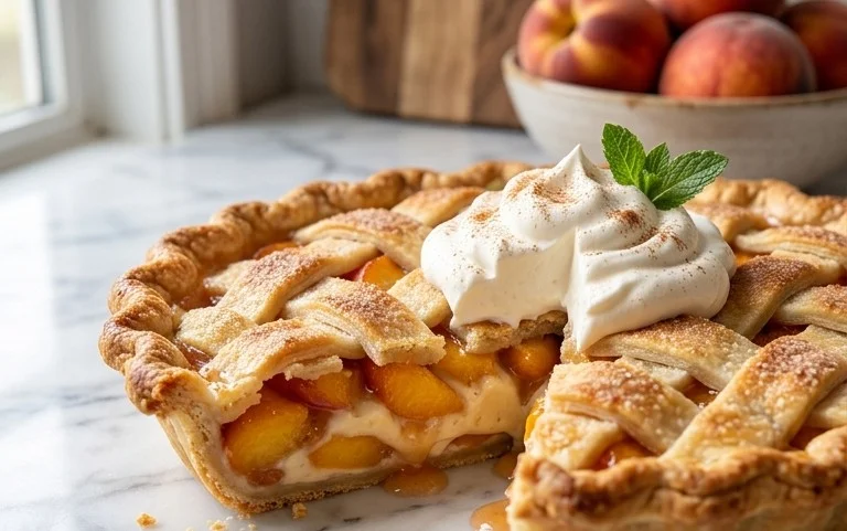 Peaches and Cream Pie