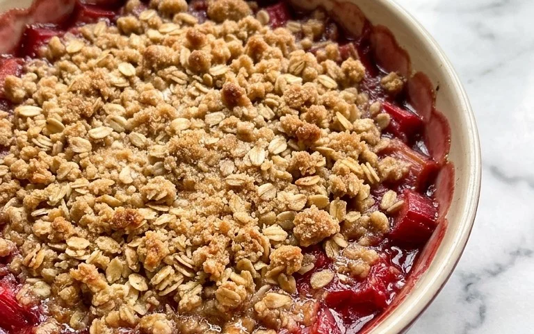 Easy Rhubarb Crisp